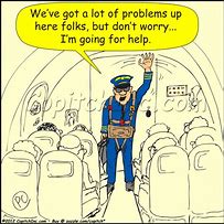 Image result for Cartoon of Upside Down Airline Pilot