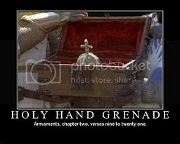 Image result for King Charles Cornation Holy Hand Grenade