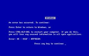 Image result for Desktop Computer Blue Screen