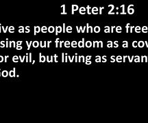 Image result for 1 Peter 2 16