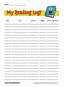 Image result for Reading Minute Log Printable
