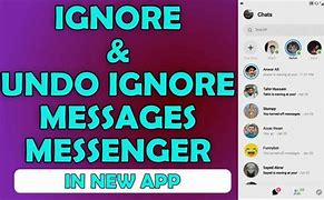 Image result for How to Ignore Messages On Messenger