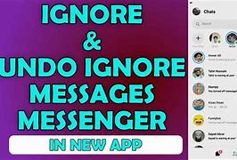 Image result for Messenger Ignore