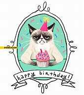 Image result for Grumpy Cat Happy Birthday Card Memes
