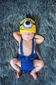 Image result for Minion Baby Outfit Crochet Pattern Free