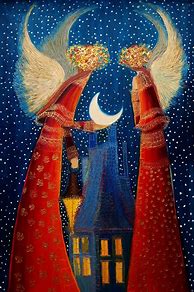 Image result for Paintings of Guardian Angels