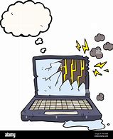 Image result for Cartoon Pic of Broken Computer