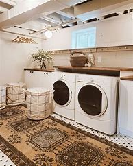 Image result for Basement Laundry Room Decorating Ideas