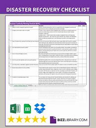 Image result for Disaster Recovery Plan Checklist Template