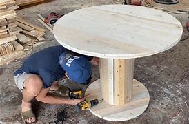 Image result for Build Outdoor Round Table
