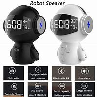 Image result for Robot Alarm Clock Bluetooth Speaker