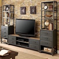Image result for Simple Industrial TV Stand