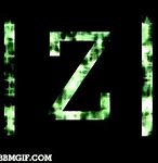 Image result for Green and Black Letter Z