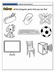 Image result for Computer Parts Coloring Worksheet