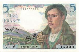 Image result for 5 Francs 1974 Value