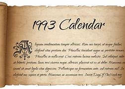 Image result for 1993 Calendar UK