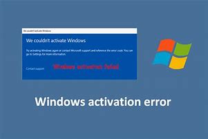 Image result for Activation Error Message Sample