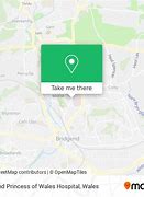 Image result for Bridgend Hospital Map