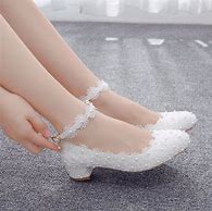 Image result for White Low Heels