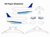 Image result for 3D Paper Airplane Template