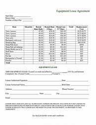 Image result for Simple Equipment Lease Agreement