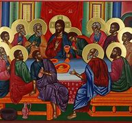Image result for Jesus Christ Greek Orthodox Last Supper