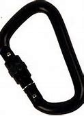 Image result for Plastic Carabiner Black