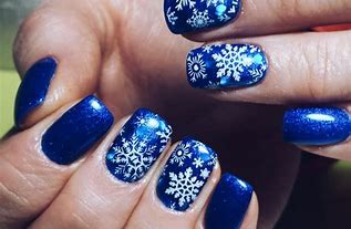 Image result for Easy Snowflake Nail Art