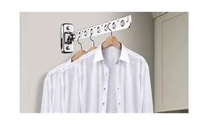 Image result for Wall Mounted Clothes Hanger Rack