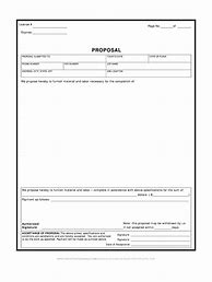 Image result for Free Contractor Proposal Forms Template