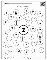 Image result for Color by Number Letter Z