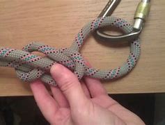 Image result for Figure 8 Knot with Red Rope Loop with Insi Carabiner