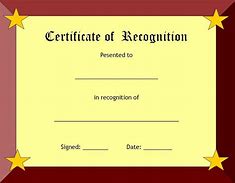 Image result for Blank Award Certificate