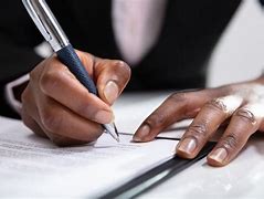 Image result for Person Signing a Contract