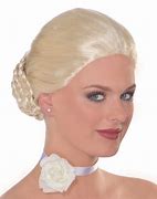 Image result for Hair Bun Wig