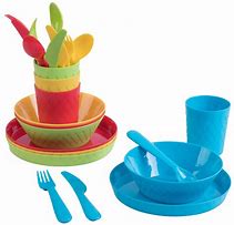 Image result for Plastic Kids Dinner Set