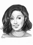 Image result for Cardi B Pencil Drawing