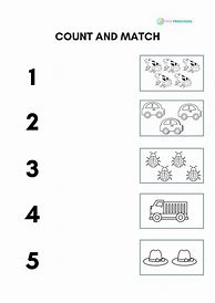 Image result for Preschool Number Matching