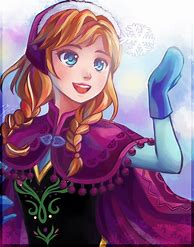 Image result for Frozen Anna Fan Art Cartoon Style