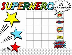 Image result for Superhero Reward Chart