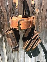 Image result for Leather Tool Belt Suspenders