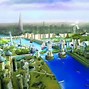 Image result for Satellite Image of Future City with All the Entertainment Buildings
