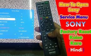 Image result for Sony Service Menu