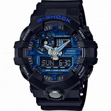 Image result for Blue Metal Analog Watch