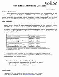 Image result for RoHS Compliance Letter