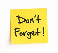 Image result for Don't Forget Sticky-Note