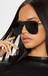 Image result for Black Aviator Sunglasses