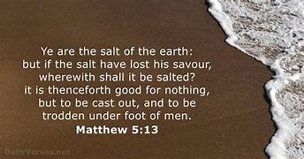 Image result for Matthew 5:13 KJV