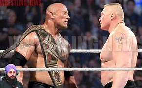 Image result for WWE Lesnar Brock vs The Rock
