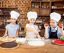 Image result for Kids Cooking Pizza